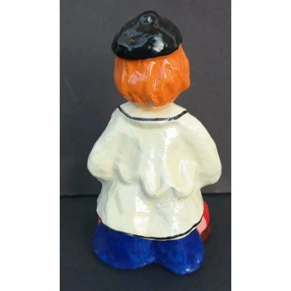 Vintage 1980's Paper Mache (Funny) Painting Clown Table Top Statue Art - Picture 4 of 5
